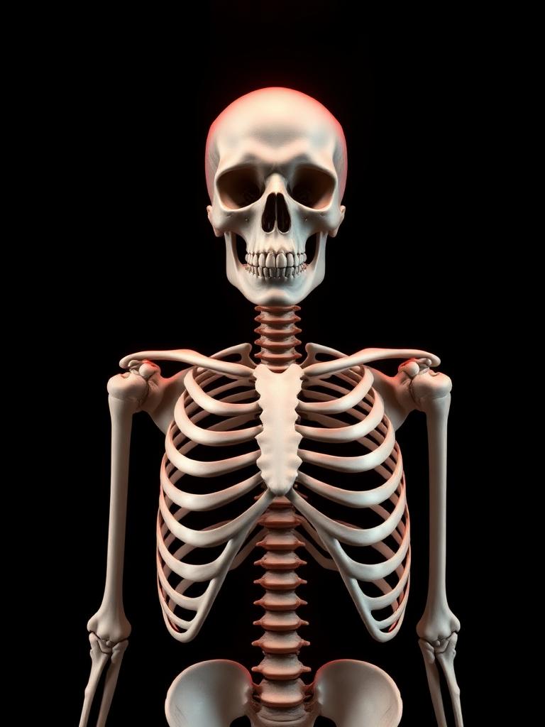 Esqueleto humano vista frontal